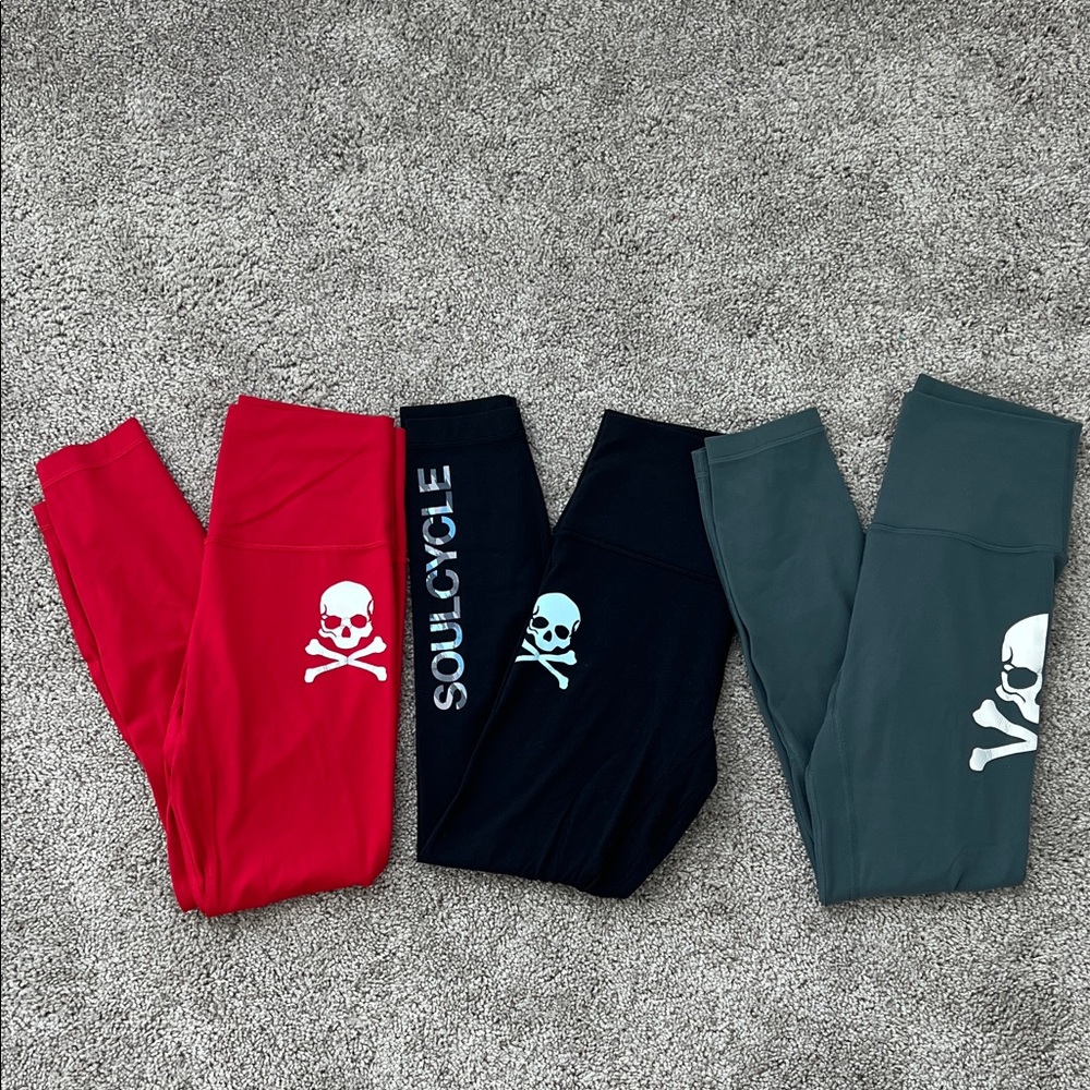 SoulCycle x Lululemon Align Leggings - set of 3 ☠️☠️☠️
